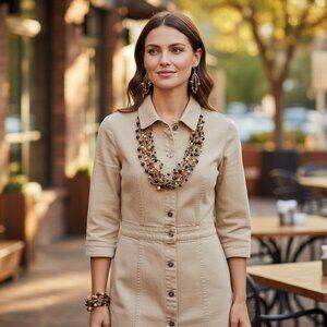 Handmade Beaded Rattan Boho Necklaces Set